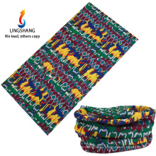 Lingshang custom tubular bandana printed bandana multifunctional tube bandana